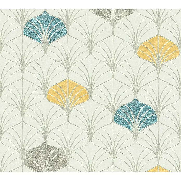 AS Creation Pop Style Vliestapete Art Deco klein - Creme, Grafisch, 10,05 x 0,53 m - Detailaufnahme