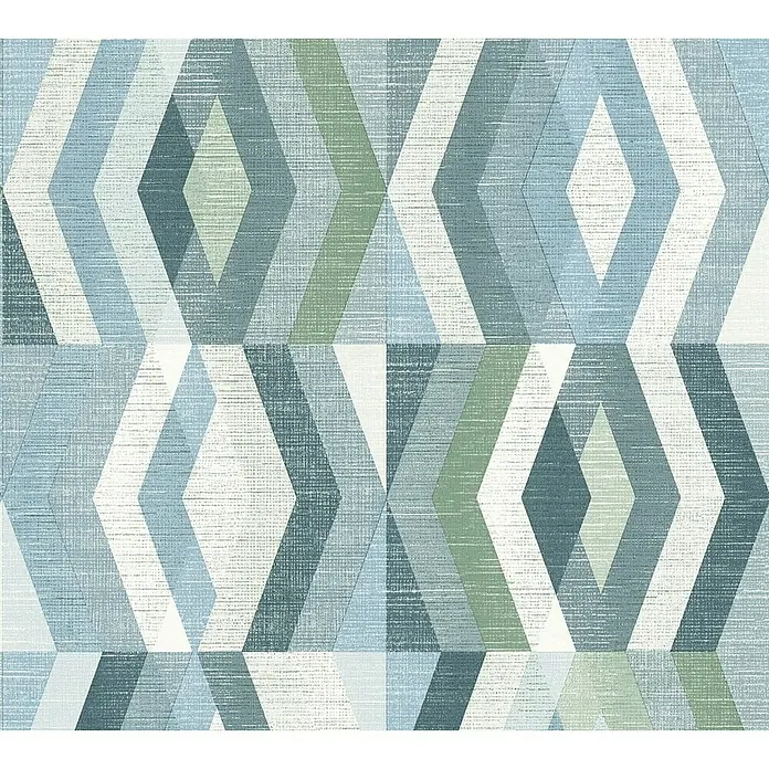 AS Creation Geo Nordic Vliestapete Karografik - Blau, Grafisch, 10,05 x 0,53 m - Detailaufnahme