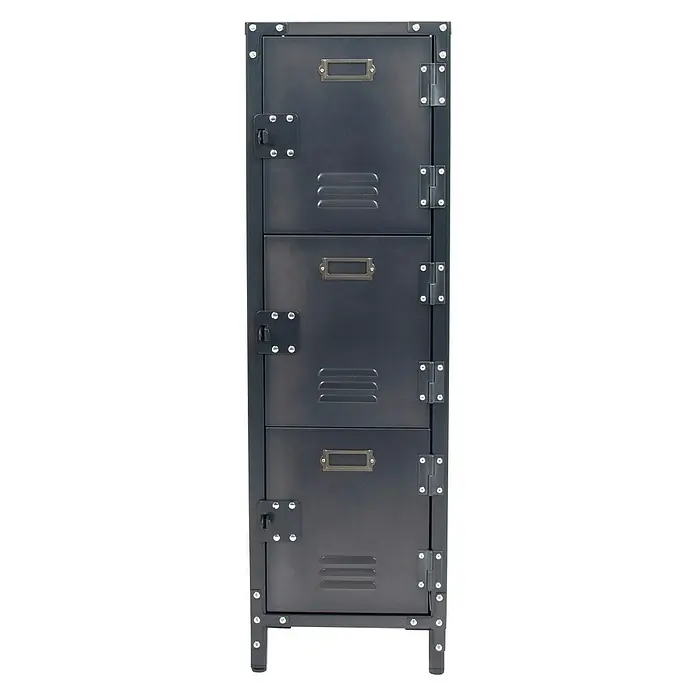Metallschrank Vintage - L x B x H: 35 x 30,5 x 100 cm, Tragkraft: 18 kg pro Fach - Vorderansicht