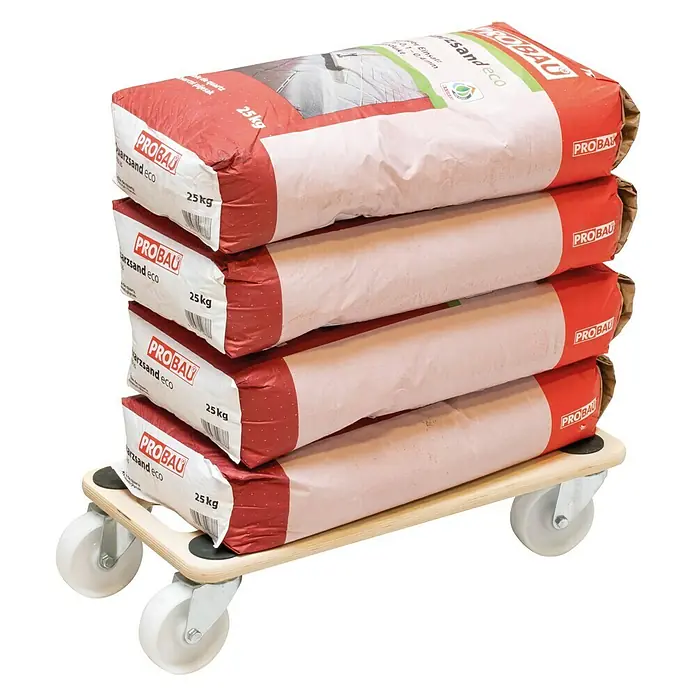 BAUHAUS Transportroller - 59 x 29 x 12 cm, Traglast: 300 kg - Anwendungsbeispiel