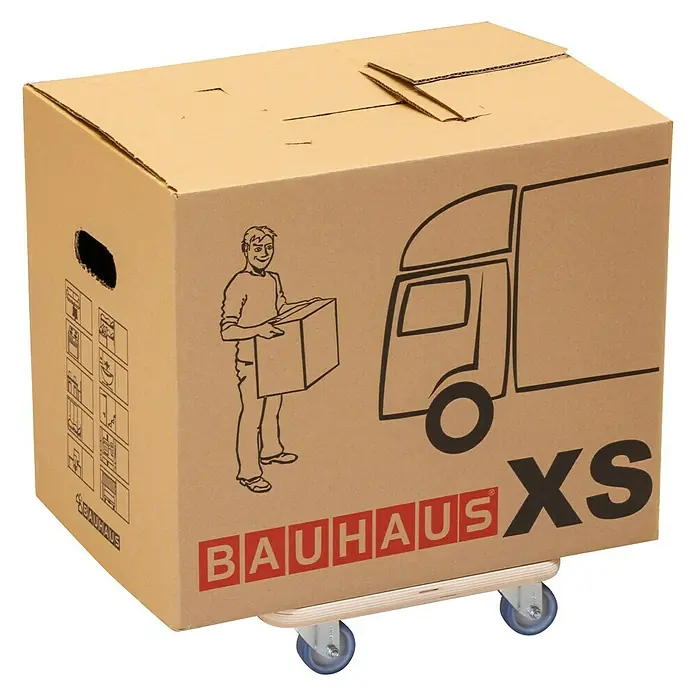 BAUHAUS Transportni podložak sa kotačićima Mini - 29 x 29 x 8,5 cm, Nosivost: 200 kg - Proizvod u upotrebi