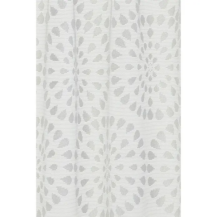 Elbersdrucke Bistrogardine Circolo - B x H: 160 x 45 cm, 100 % Polyester, Grafisch, Weiß - Detailaufnahme