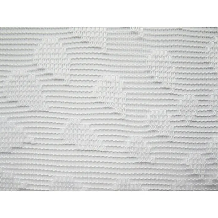 Elbersdrucke Bistrogardine Circolo - B x H: 160 x 45 cm, 100 % Polyester, Grafisch, Weiß - Detailaufnahme
