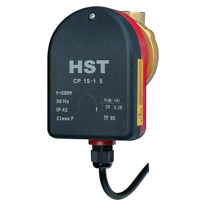 HST_Austria Zirkulationspumpe - Förderhöhe: 1,5 m, Einbaulänge: 85 mm, 28 W