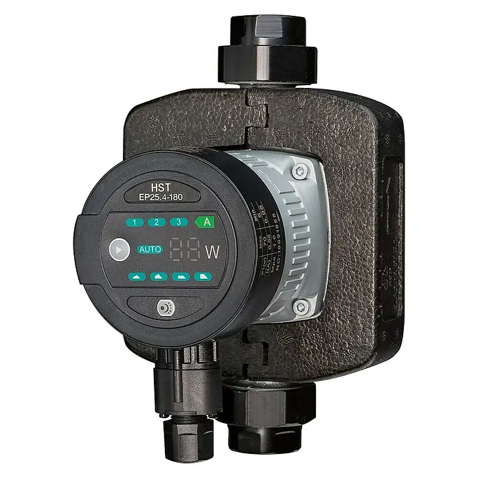 HST_Austria Hocheffizienzpumpe 180 - Förderhöhe: 4 m, Max. Fördermenge: 2,5 m³/h, Einbaulänge: 180 mm, 5 - 22 W