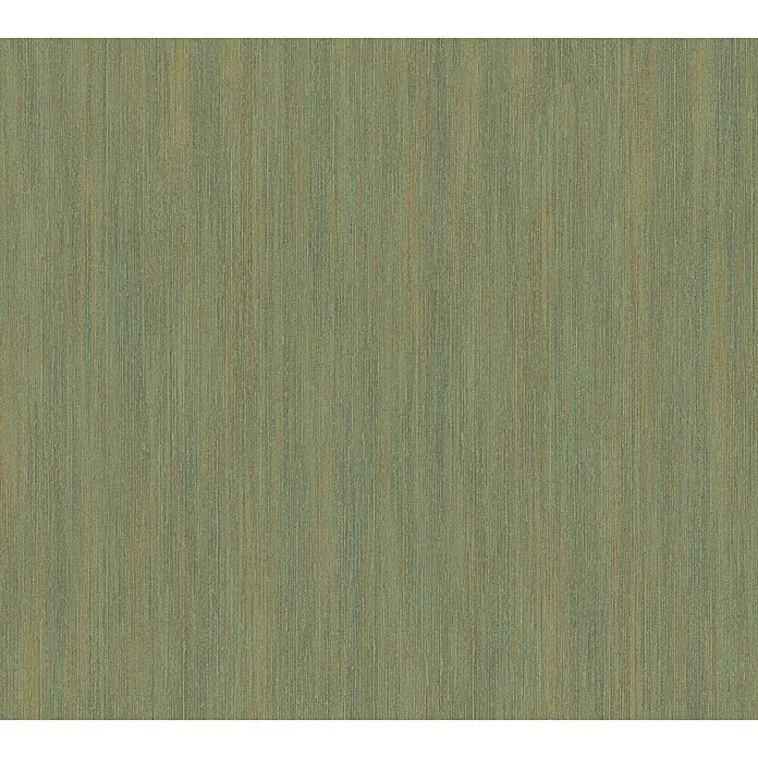 AS Creation Sumatra Vliestapete I - Grün, Uni, 10,05 x 0,53 m - Detailaufnahme