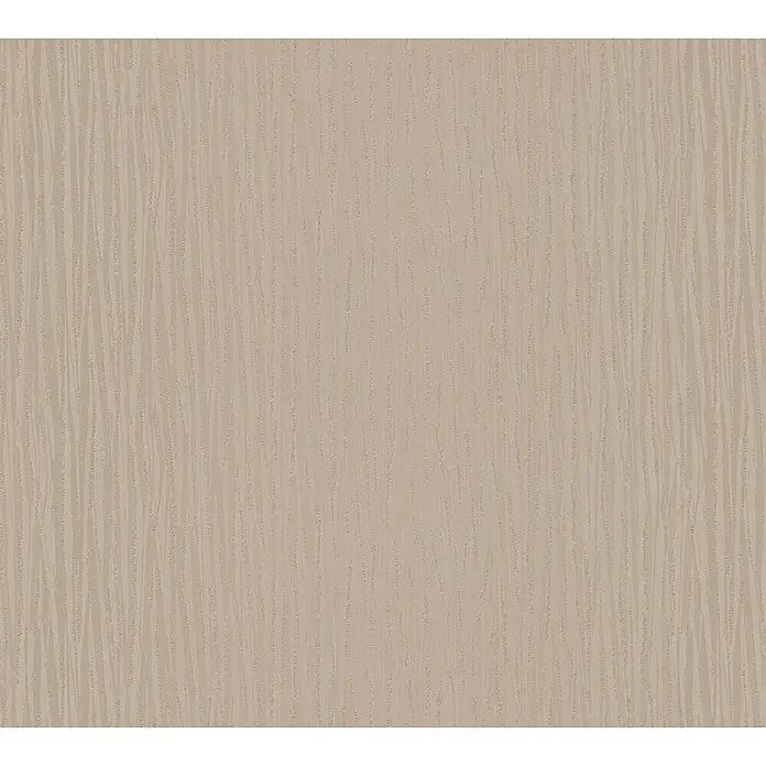 AS Creation Romantico Vliestapete II - Taupe, Uni, 10,05 x 0,53 m - Detailaufnahme