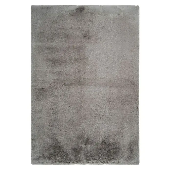 Hochflorteppich Happy - Taupe, 150 x 80 cm, 100 % Polyester (Flor) - Vorderansicht