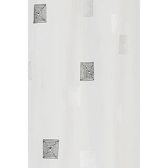 Elbersdrucke Bistrogardine Quadro - 140 x 48 cm, 100 % Polyester, Schwarz/Weiß - Detailaufnahme