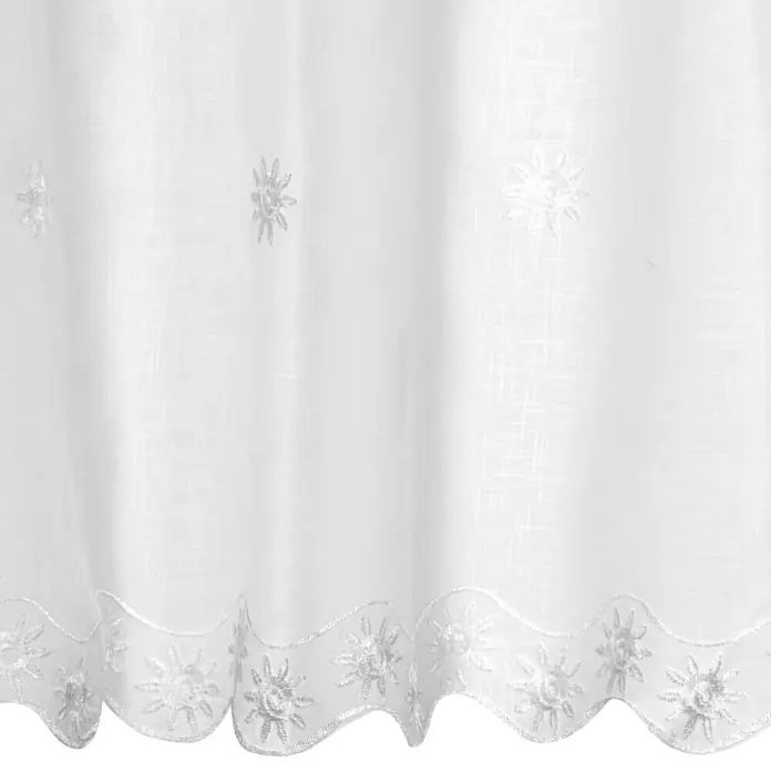 Elbersdrucke Bistrogardine Valley - 148 x 46 cm, 100 % Polyester, Offwhite - Detailaufnahme