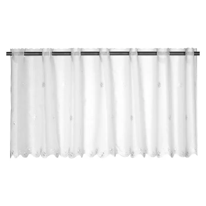 Elbersdrucke Bistrogardine Valley - 148 x 46 cm, 100 % Polyester, Offwhite - Vorderansicht
