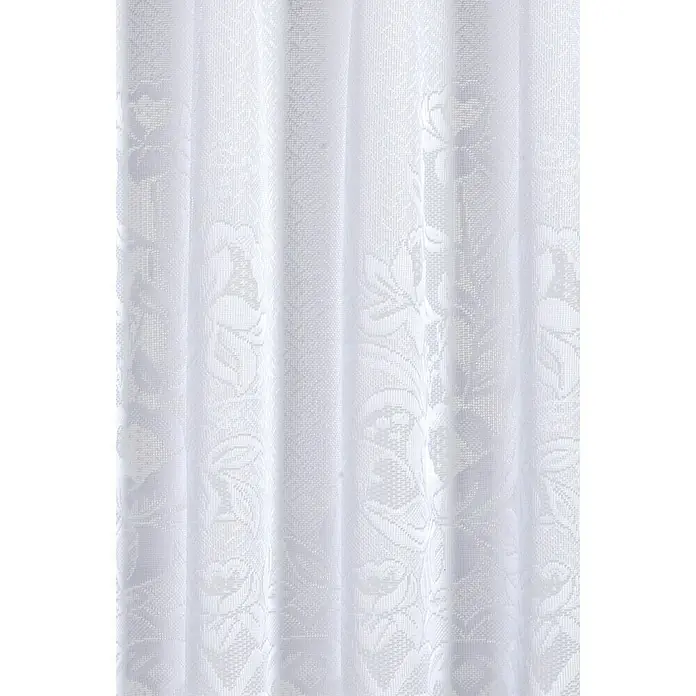 Elbersdrucke Cafehaus-Gardine - B x H: 160 x 60 cm, Weiß, Floral, 100 % Polyester - Detailaufnahme