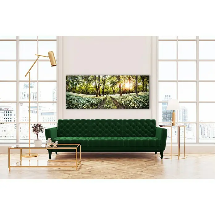 Glasbild - Spring, B x H: 125 x 50 cm - Stimmungsaufnahme