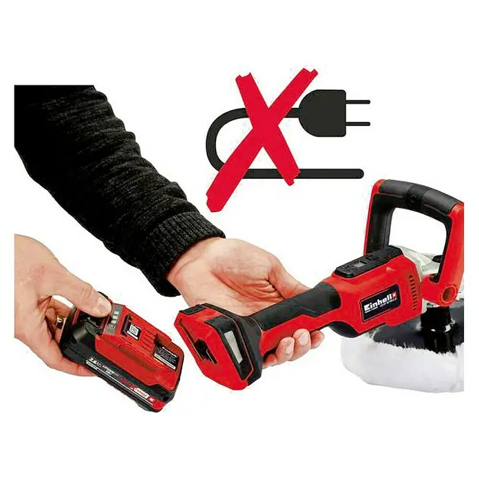 Einhell Power X-Change Akku-Poliermaschine CE-CP 18/180 Li E-Solo - 18 V, Ohne Akku, 500 U/min - 3.000 U/min