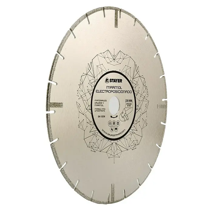 Stayer Disco de corte de diamante - Diámetro disco: 115 mm, Apto para: Mármol