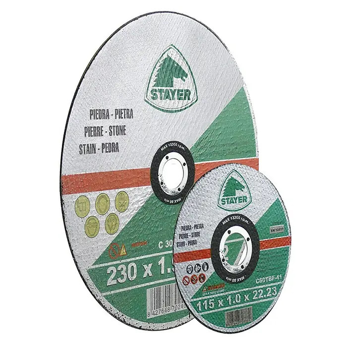 Stayer Disco de corte piedra - Diámetro disco: 115 mm, Espesor disco: 1 mm, Apto para: Piedra