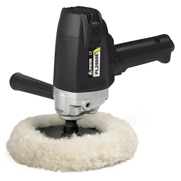 Stayer Pulidora PL2500EAL - 800 W, Diámetro plato de pulir: 170 mm, 1.200 r.p.m. - 4.000 r.p.m.