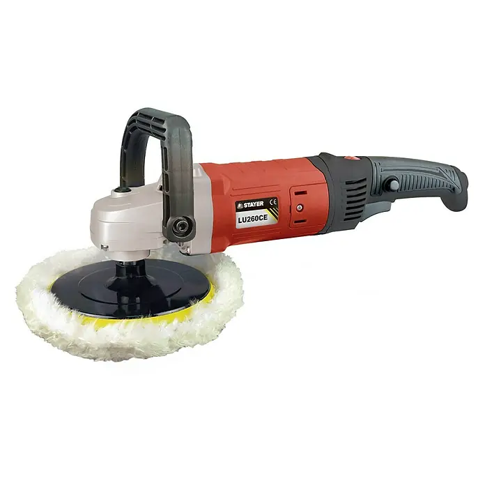 Stayer Pulidora LU260CE - 1.200 W, Diámetro plato de pulir: 180 mm, 600 r.p.m. - 3.200 r.p.m.