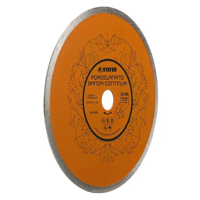 Stayer Disco abrasivo de diamante banda contínua - Diámetro disco: 125 mm, Apto para: Mármol