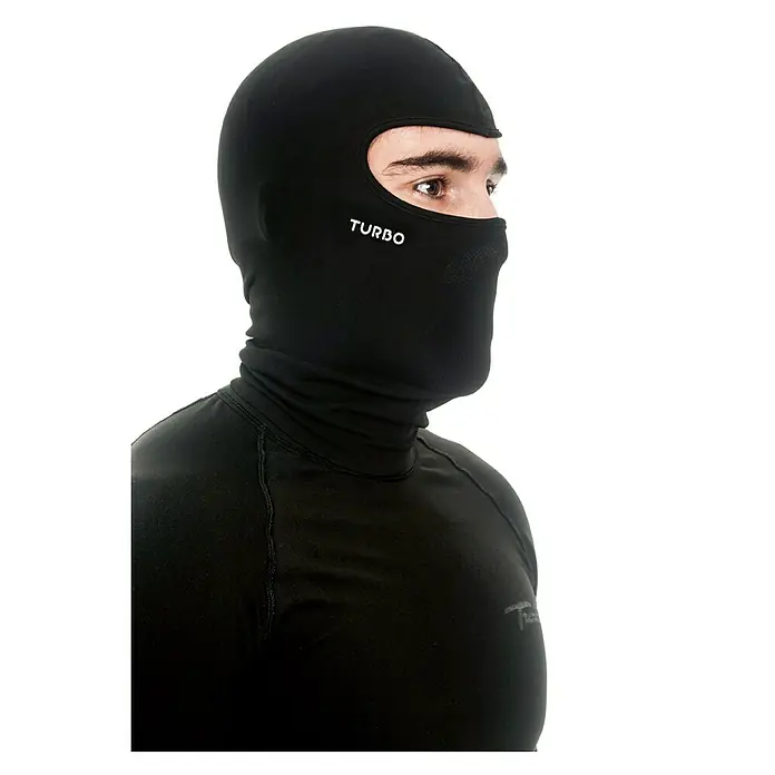 Turbo Pasamontañas - Universal, Poliéster, Negro