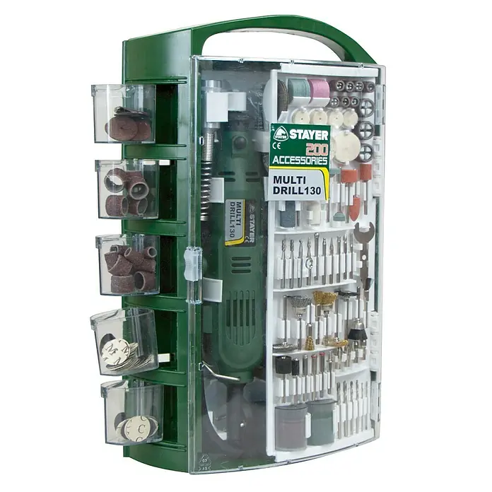 Stayer Juego de herramientas multifunción MultiDrill 130 - 130 W, 8.000 - 33.000 r.p.m.
