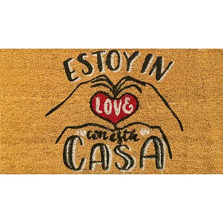 Felpudo de coco In love