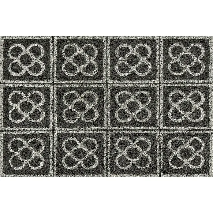 Felpudo de coco Roseta - 60 x 40 cm, Estándar, Fibra de coco natural y PVC