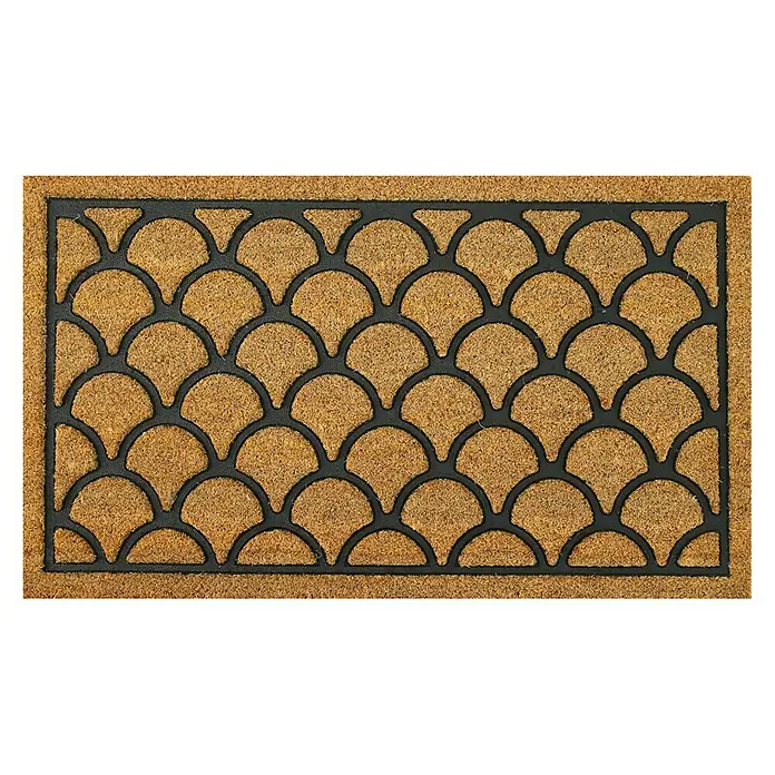Felpudo de coco Kenzo - 75 x 45 cm, Estándar, Fibra de coco natural con goma insertada