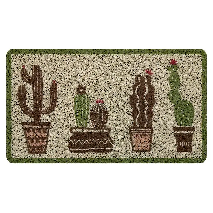 Felpudo antideslizante Rizzo Yuma - Flores, Multicolor, 70 x 40 cm, PVC