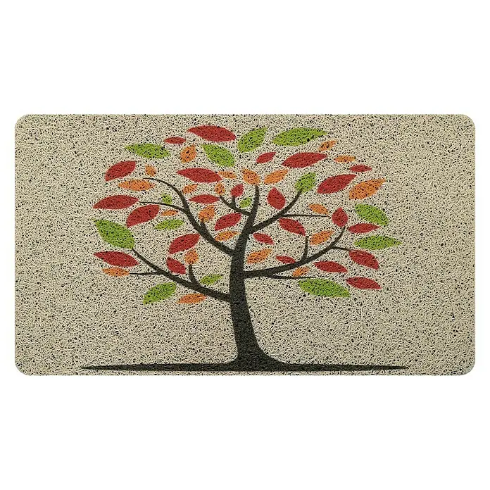 Felpudo antideslizante Rizzo Sequoia - Hojas de otoño, Multicolor, 70 x 40 cm, PVC