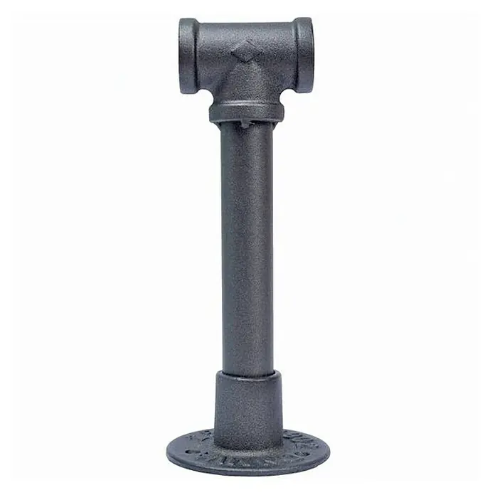 Barra metálica central Ferro System - L x An x Al: 20 x 8,1 x 8,1 cm, Plateado