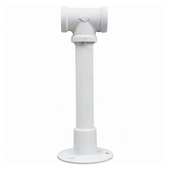 Barra metálica central Ferro System - L x An x Al: 9 x 8,1 x 8,1 cm, Blanco