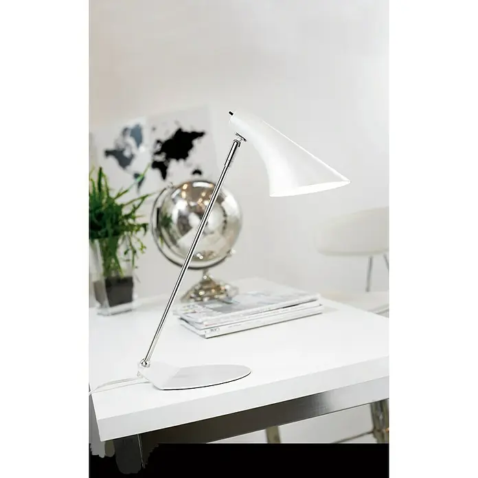 Nordlux Vanila Lámpara de sobremesa - 40 W, L x An x Al: 14,5 x 14,5 x 44 cm, Blanco, E14