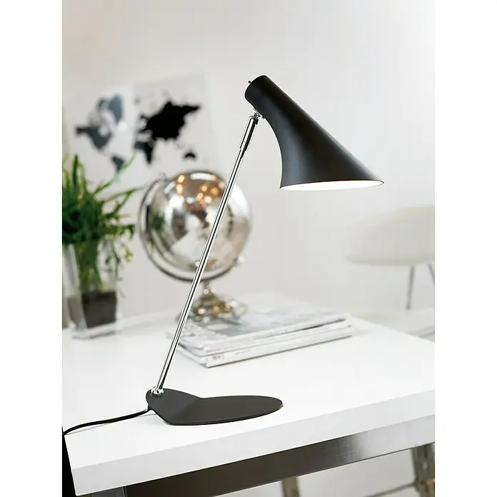 Nordlux Vanila Lámpara de sobremesa - 40 W, L x An x Al: 14,5 x 14,5 x 44 cm, Negro, E14