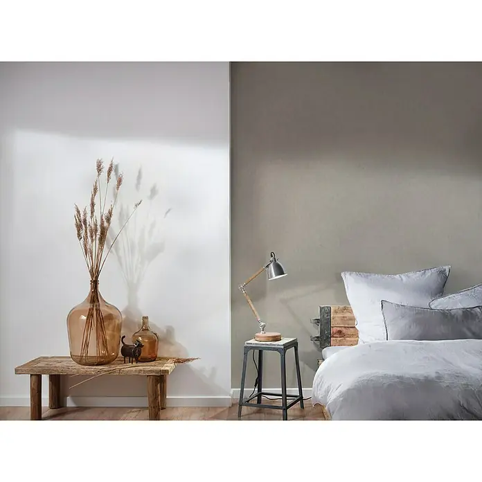 AS Creation Geo Nordic Vliestapete - Beige, Uni, 10,05 x 0,53 m - Stimmungsaufnahme