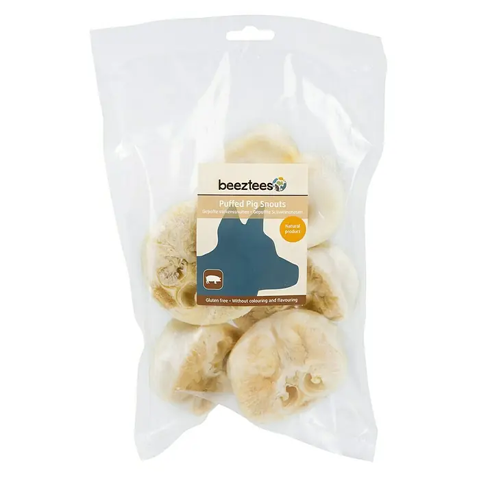 Beeztees Snack para perros Nariz de cerdo - 5 ud., Tostado