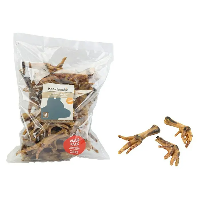 Beeztees Snack para perros Patas de pollo - 500 g