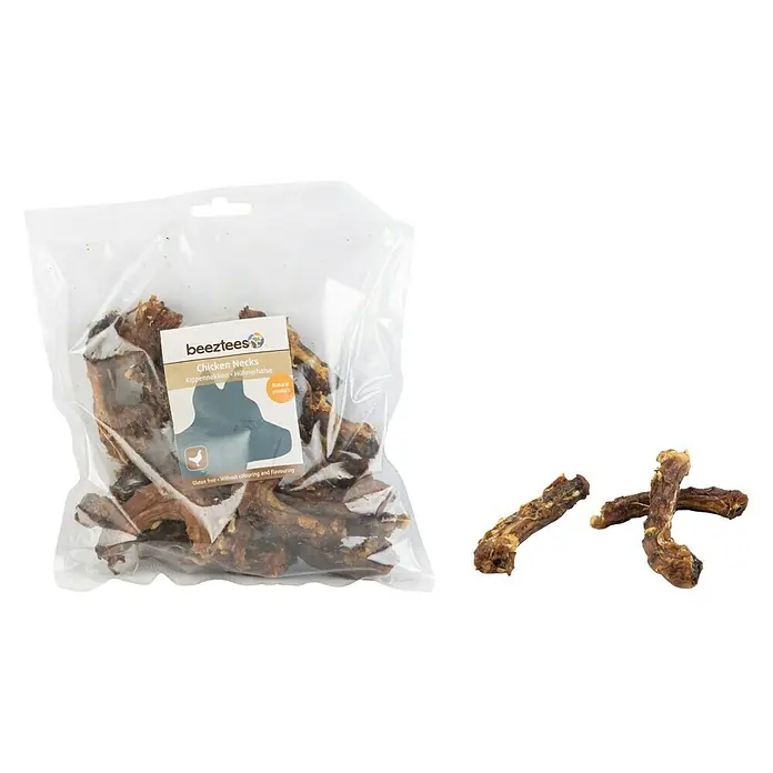 Beeztees Snack para perros Cuellos de pollo - 200 g - Vista frontal