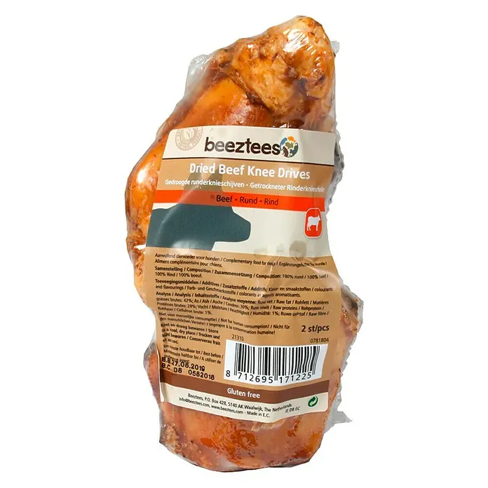 Beeztees Hondensnack gedroogde knie - 2 st.