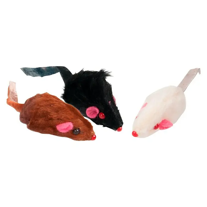 Karlie Juguete para gato Ratón de peluche - 5 x 5 x 5 cm, Felpa