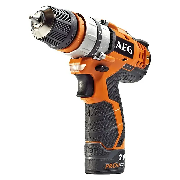 AEG Powertools Akku-Bohrschrauber-Set BBS 12C2 Li-202C KIT 1 - 12 V, 2 Akkus, 2 Ah, Leerlaufdrehzahl: 0 U/min - 1.500 U/min