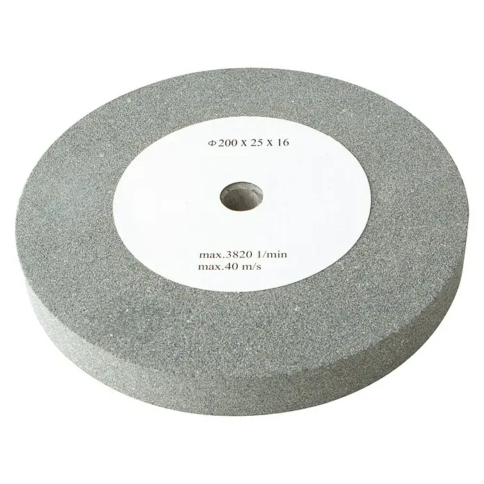 Scheppach Schleifscheibe - Durchmesser: 200 mm, Durchmesser Bohrung: 16 mm, Körnung: 60 - Vorderansicht