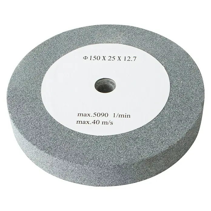 Scheppach Schleifscheibe - Durchmesser: 150 mm, Durchmesser Bohrung: 12,7 mm, Körnung: 60 - Vorderansicht