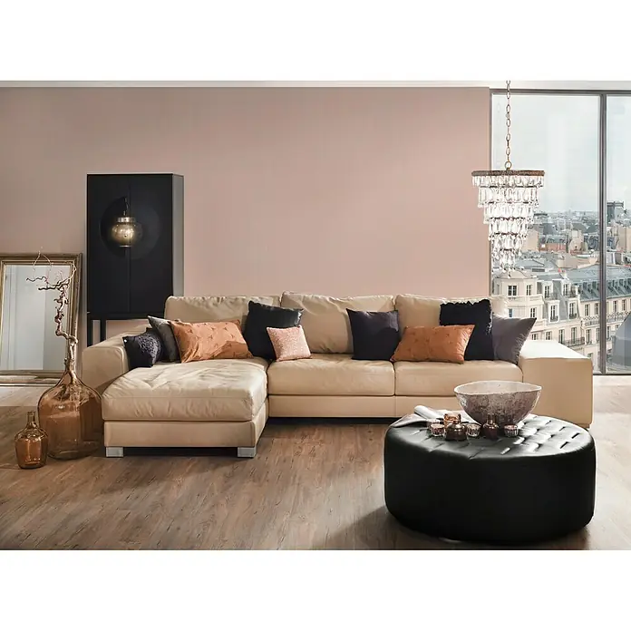 AS Creation Romantico Vliestapete II - Rosa, Uni, 10,05 x 0,53 m - Stimmungsaufnahme