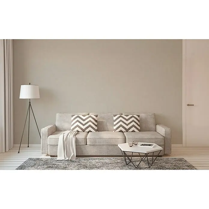 AS Creation Pop Style Vliestapete - Taupe, Uni, 10,05 x 0,53 m - Stimmungsaufnahme