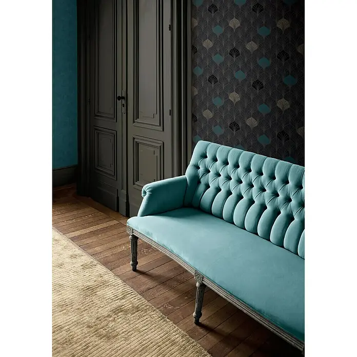 AS Creation Pop Style Vliestapete Art Deco klein - Schwarz, Grafisch, 10,05 x 0,53 m - Stimmungsaufnahme