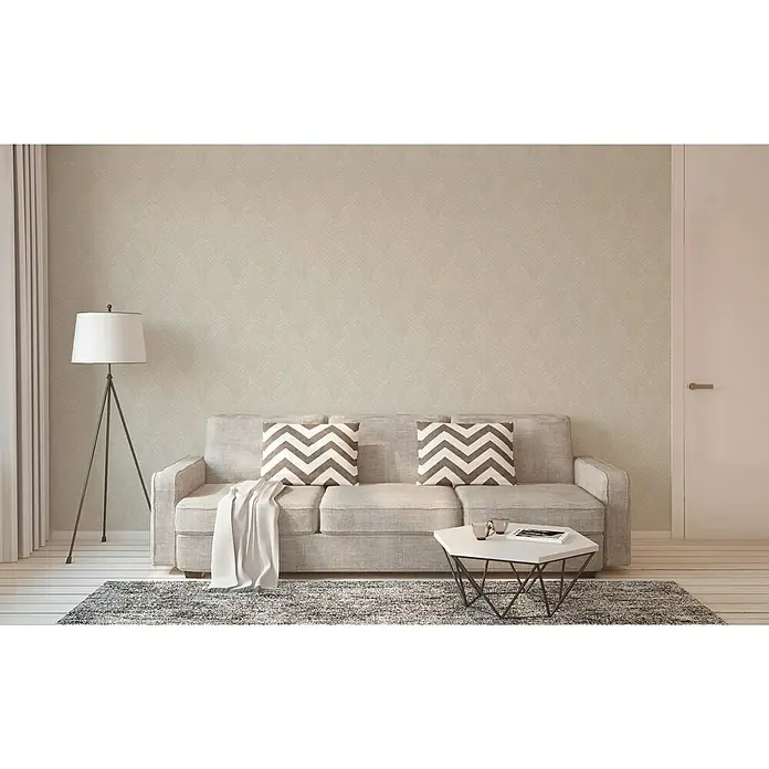 AS Creation Pop Style Vliestapete Art Deco groß - Creme, Grafisch, 10,05 x 0,53 m - Stimmungsaufnahme
