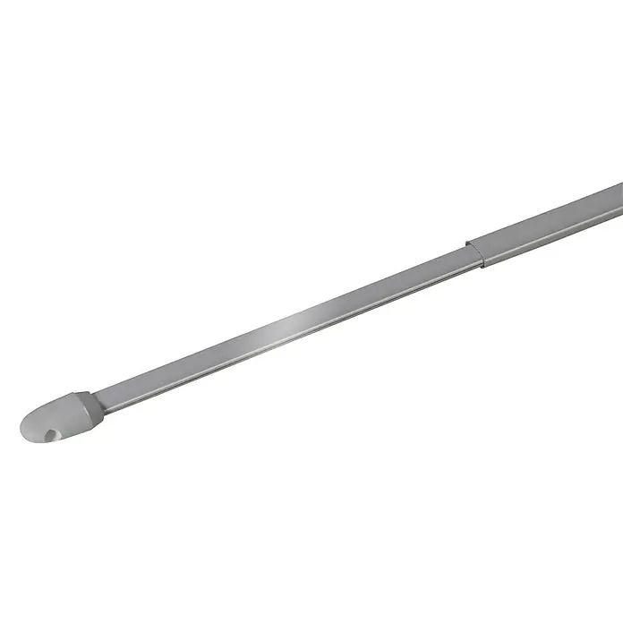 Expo Ambiente Vitragestange Simple - Auszugslänge: 80 cm - 150 cm, Silber - Ansicht von oben