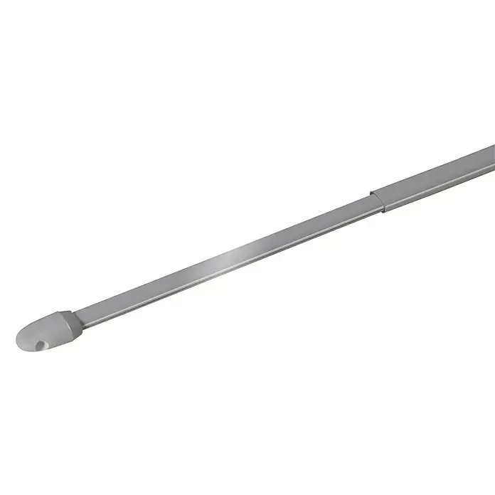Expo Ambiente Vitragestange Simple - Auszugslänge: 100 cm - 190 cm, Silber - Ansicht von oben