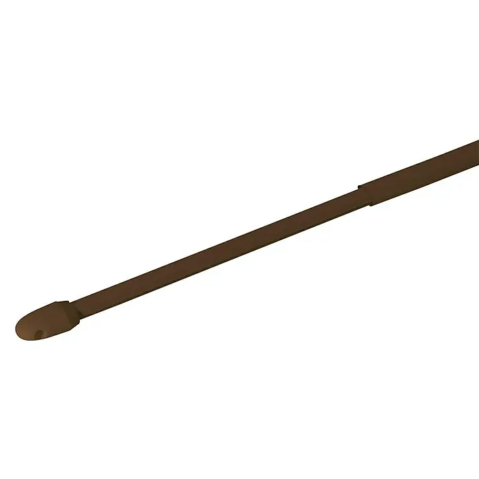 Expo Ambiente Vitragestange Simple - Auszugslänge: 80 cm - 150 cm, Braun - Ansicht von oben